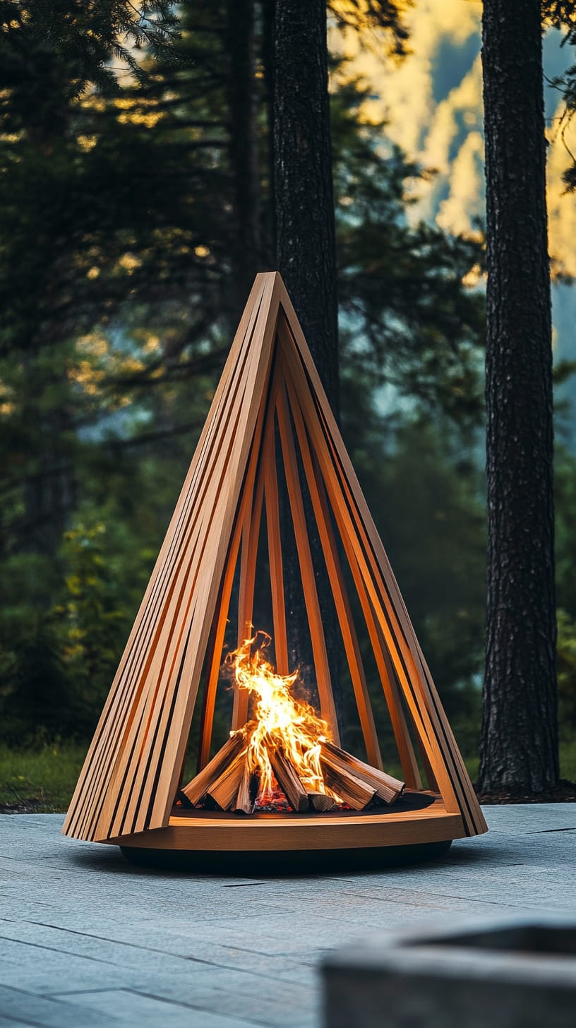 A tranquil lakeside scene at sunrise with mist rising over the water, surrounded by lush greenery and soft golden light reflecting off the lake.