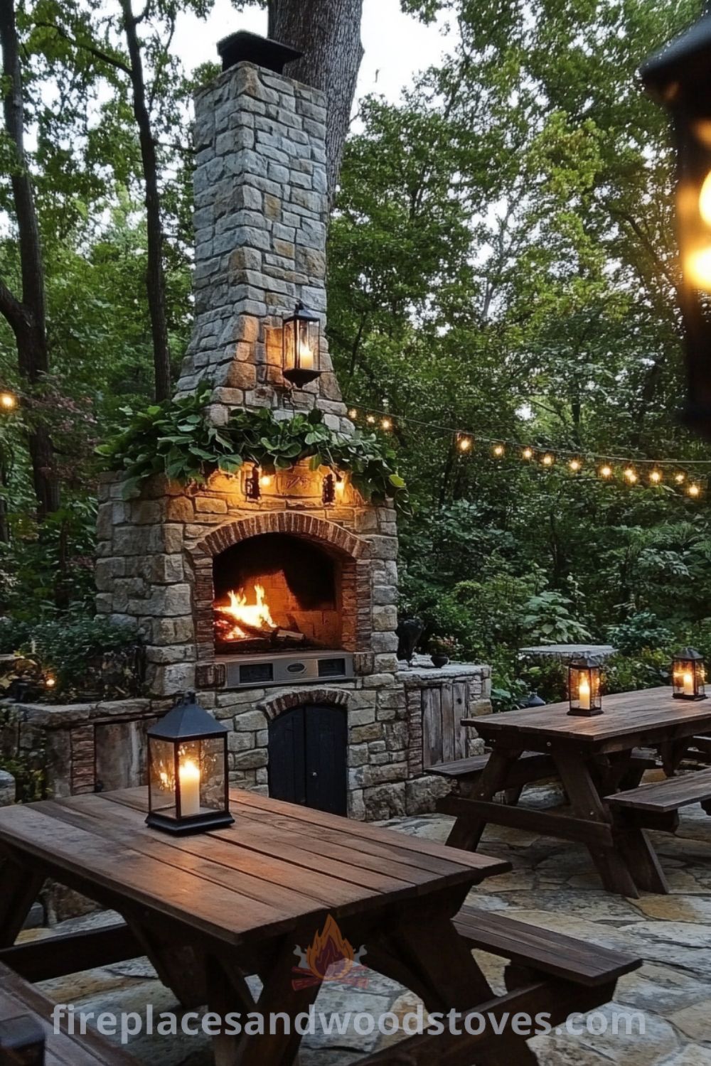 Charming outdoor brick oven on fireplacesandwoodstoves.com, enhancing backyard kitchen and patio design with cozy ideas for outdoor cooking and decor inspirations.