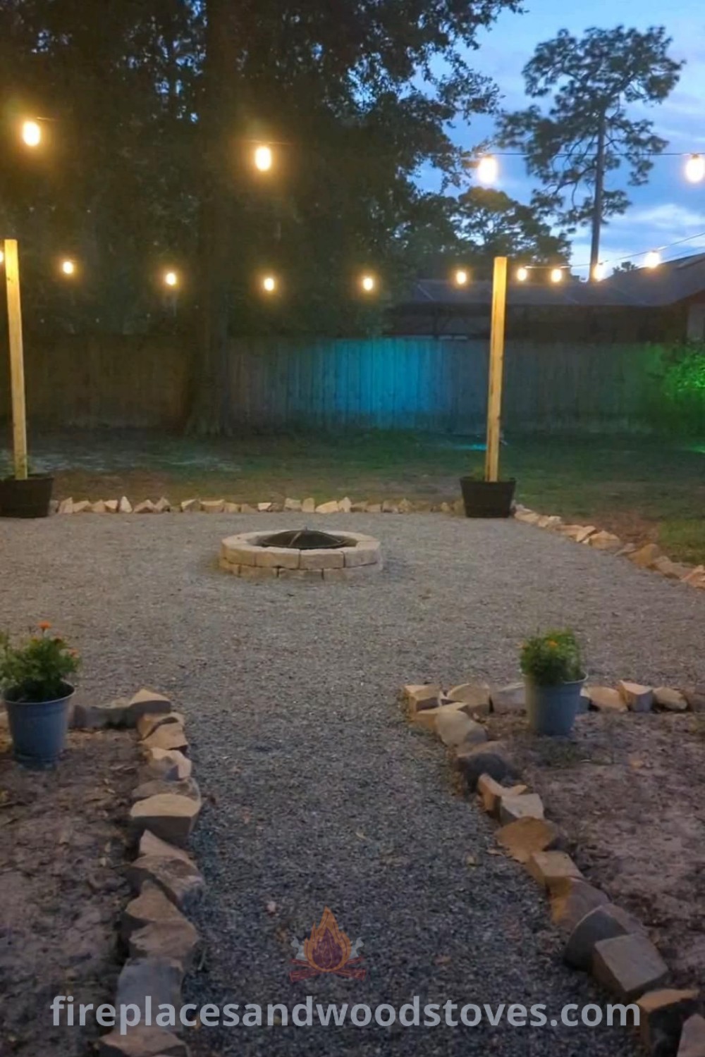 A stylish outdoor fire pit area featuring cozy seating, surrounded by ideas for backyards with rock sitting areas, bonfire pits, and designs transforming your space. Discover more at patioandhomefurniture.com.
