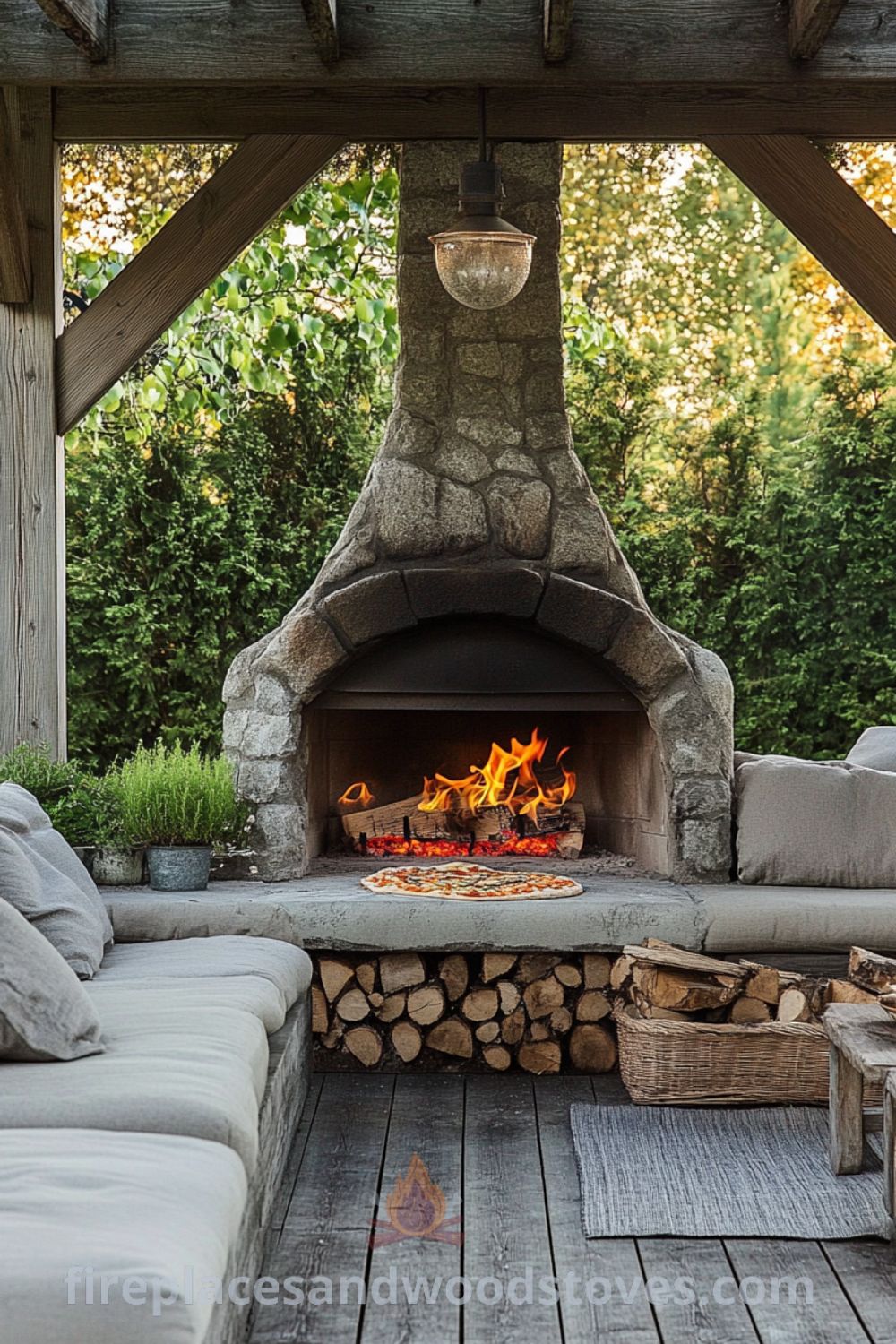Charming backyard brick oven on fireplacesandwoodstoves.com, featuring cozy outdoor kitchen designs, unique ideas, and plans for outdoor cooking in a stunning patio decor setup.